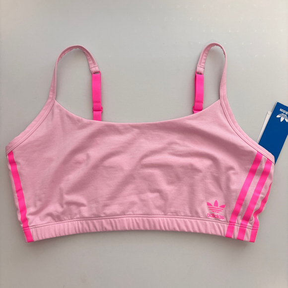 Adidas Women's Size XXL Pink Comfort Flex Cotton Scoop Bralette NWT - Picture 4 of 6